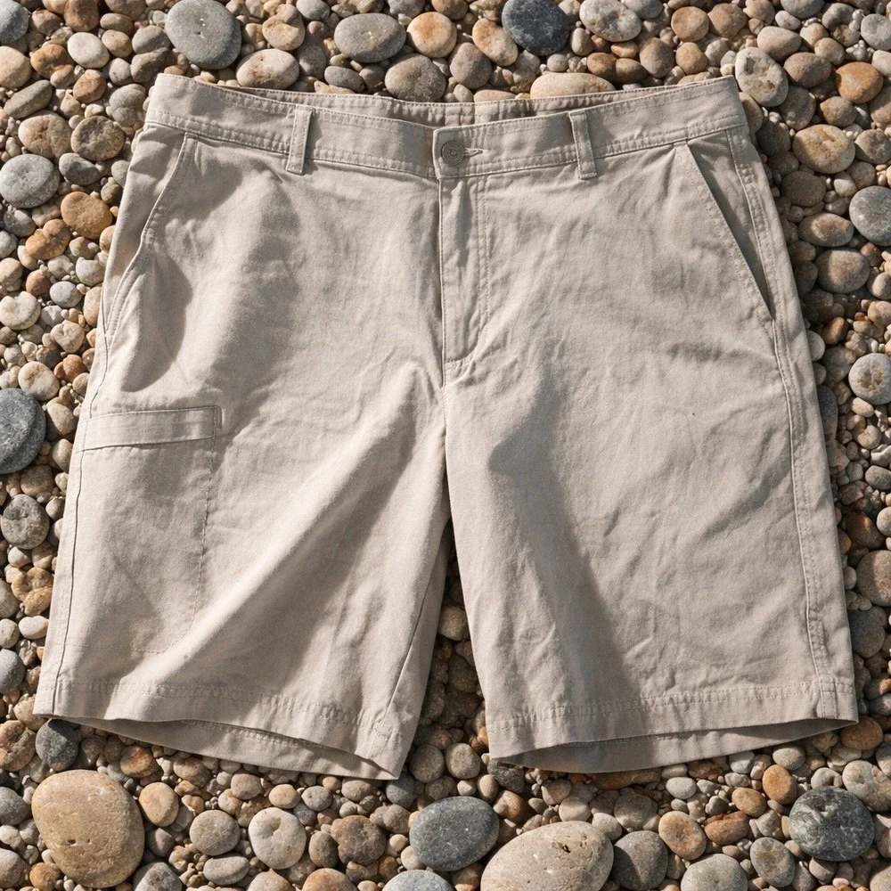 Columbia PFG Mens 40 Khaki Performance Fishing Gear Shorts Regular‎ Fit NEW